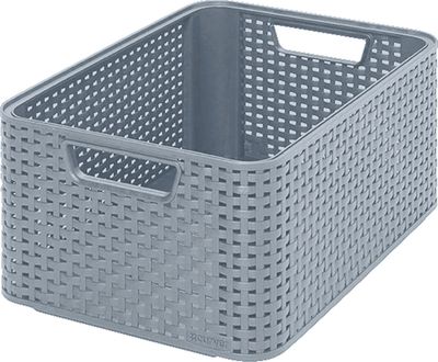 Basket Curver® STYLE M, grey, 28,7x38,6x17 cm