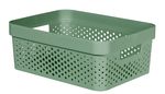 Trash bin Curver® INFINITY DOTS, 11L, green, 27x36x14 cm