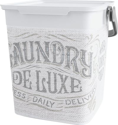 Trash bin KIS Chic Home Service, grey, 23x25,5x25 cm