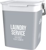 Trash bin KIS Chic Laundry Bag, grey, 23x25,5x25 cm