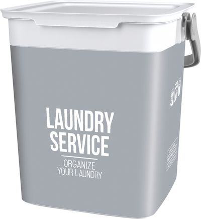 Trash bin KIS Chic Laundry Bag, grey, 23x25,5x25 cm