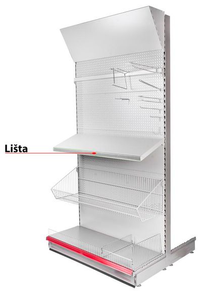 Price Tag Strip Racks H29, 1250 mm, transparent *L*