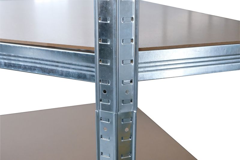 Regál Racks RAT80, do kúta, rohový, kovový, MDF, 5 políc, 180x90x40 cm ...