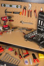 Asztal Racks DWB60, munka, műhelybe, 1x fiók, 120x60x150 cm, max. 230 kg