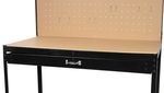 Table Racks DWB60, work, for workshop, 1x drawer, 120x60x150 cm, max. 230 kg