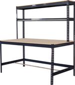 Stôl Racks PWB60, pracovný, do dielne, s policou, 183x183x90 cm, max 350 kg