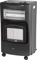 Fűtőtest Strend Pro LQ-HE01F, 4,2 kW, gáz + elektromos, szobai, összecsukható, nyomásszabályzóval és