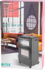 Ohrievač Strend Pro LQ-HE01F, 4,2 kW, plynový + elektrický, izbový, skladací, s regulátorom tlaku a hadicou