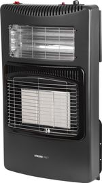 Ohrievač Strend Pro LQ-HE01F, 4,2 kW, plynový + elektrický, izbový, skladací, s regulátorom tlaku a hadicou