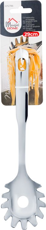 Merőkanál MagicHome, konyhai, spagettihez/tésztához, rozsdamentes acél, 29 cm