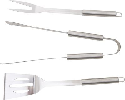 Szerszámkészlet Strend Pro Grill, grillezéshez és sütéshez, rozsdamentes acél, 3 részes