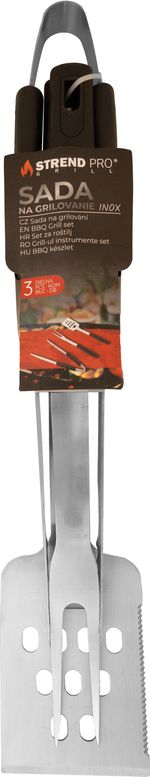 Szerszámkészlet Strend Pro Grill, grillezéshez és sütéshez, rozsdamentes acél, 3 részes