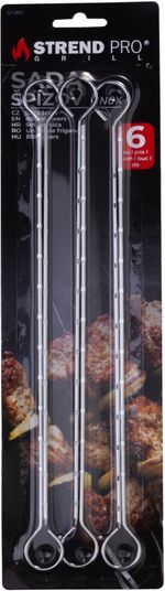 Skewer set MagicHome, for grilling and roasting, 6-piece, 27.5 cm