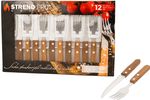Evőeszköz Strend Pro Grill, steak evőeszköz készlet, 12 részes