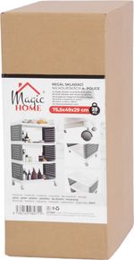 Shelving Unit MagicHome Rolly, plastic, 4 shelves, 49x29x75.5 cm, on wheels