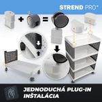 Polc MagicHome Rolly, műanyag, 4 polcos, 49x29x75,5 cm, görgőkön