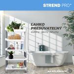 Shelf MagicHome Rolly, plastic, 5 shelves, 49x29x97 cm, with castors