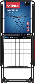 Clothes Dryer Vileda Universal, for laundry, black, foldable, 18 m line