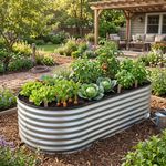 Raised garden bed Strend Pro Garden, galvanized, 100x200x78 cm