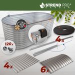 Bed Strend Pro Garden, raised, galvanized, 100x200x78 cm