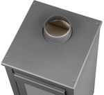Kályha Thalia Uno Glass Lite, szürke, 3,9 kW