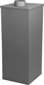 Kályha Thalia Uno Glass Lite, szürke, 3,9 kW