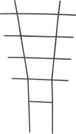 Trellis Strend Pro, supporting for flowers and plants, black, 30.5x56.5 cm
