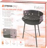Grill Strend Pro Fabio, BBQ, faszénhez, 38x38x55 cm