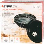 Gril Strend Pro Niko, BBQ, na drevené uhlie, 37x43 cm