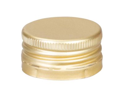 Dugó ALU demizsonhoz, arany, menetes fedél, 35/18 mm