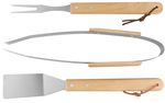 Szerszámkészlet Strend Pro Grill, grillezéshez és sütéshez, fa nyéllel, 3 részes