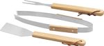 Szerszámkészlet Strend Pro Grill, grillezéshez és sütéshez, fa nyéllel, 3 részes