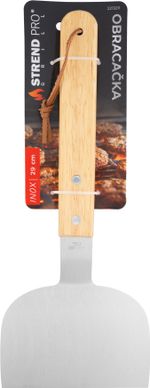 Fordítólapát Strend Pro Grill, grillezéshez, fa nyél, 29 cm