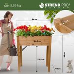 Raised garden bed Strend Pro Garden, 84x40x98 cm, wood, with legs