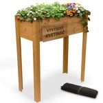 Magaságyás Strend Pro Garden, 84x40x98 cm, fa, magasított, lábakkal