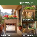 Magaságyás Strend Pro Garden, 84x40x98 cm, fa, magasított, lábakkal