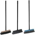 Broom York CARLA, plastic handle 120 cm, mix of colors, 32x9x127 cm
