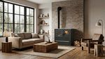 Stove Pro PANONIA Steel, black, left outlet