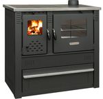 Stove Pro PANONIA Steel, black, right outlet