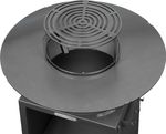 Grill Strend Pro Fiesta, black, steel, diameter 75 cm, with fire pit