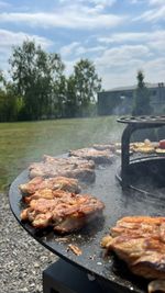 Gril Strend Pro Fiesta, prvedenie antracit, oceľ, priemer 75 cm, s ohniskom