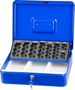 Pénzkazetta CashBox, 300x240x90 mm, pénzhez és érmékhez