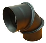 Flue Pipe Elbow HS.EX 090/180/1.5 mm, adjustable angle, for connecting flue pipes