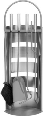 Poker set, 4pcs, INOX, 66cm