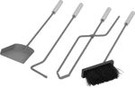 Fireplace Tool Set Homefire FT087XG, 4-piece, stainless steel, 66 cm