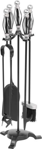Fireplace Tool Set Homefire FT23SB, 5-piece, nickel-plated, 66 cm