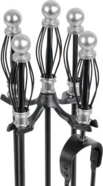 Fireplace Tool Set Homefire FT23SB, 5-piece, nickel-plated, 66 cm