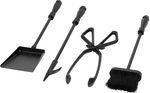 Poker set, 4pcs,black , 66cm