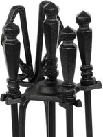 Kandalló szerszám készlet Homefire FT24B, kandallóhoz, 4 részes, fekete, 60 cm, kandalló szerszám