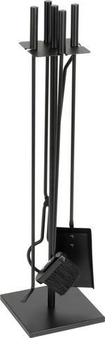 Kandalló szerszám készlet Homefire FT075BA, kandallóhoz, 4 részes, fekete, 81 cm, kandalló szerszám